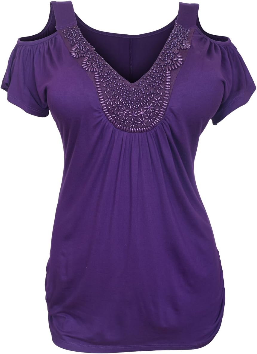 eVogues Women's Drop Shoulder Top Made in USA