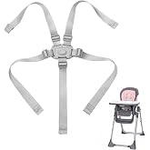High Chair Straps Replacement Compatible with Abiie Beyond High Chair | Highchair Straps Fit for Graco Babytrend Jeep Milestone High Chair Foldable and More Highchair Accessories（Only Straps）