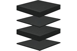 SALIMHIB 4 Pcs Pick and Pluck Foam 12 x 12 Inch, 2 Sizes Foam Inserts For Cases, Gun Case Polyurethane Foam Sheet for Toolbox, Storage Drawer,Game Box, Crafts (2Pack 12"x12"x2", 2Pack 12"x12"x0.4")