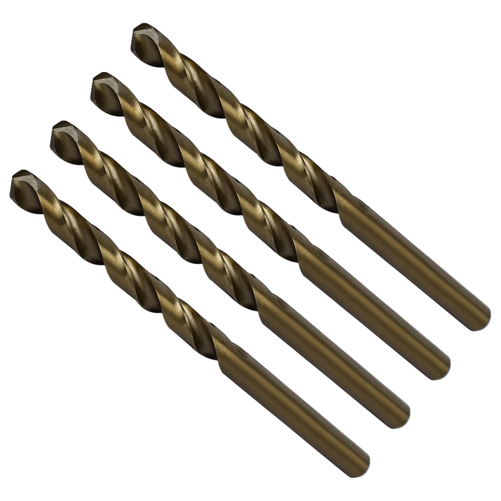CoCud High Speed Steel Cobalt Twist Drill Bits, 5.6mm Diameter 90mm Length, Straight Twist Jobber Drill Bit - (Applications: for Metal Woodwork Plastic Aluminum), 4Pieces