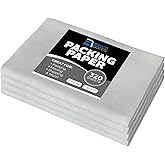 Bryco Goods Newsprint Packing Paper Sheets for Moving - 10lb - 320 Sheets of Newspaper Paper - Wrapping and Protecting Fragile Items, Box Filler, Shipping Supplies - 27" x 17" - Made in the USA
