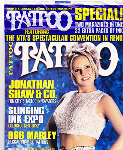 TATTOO Magazine September 2001 No. 145 (World's largest selling tattoo magazine, Jonathan Shaw & Co., Slinging Ink Expo, Bob Marley, Reggae Inspired Tattoos,)