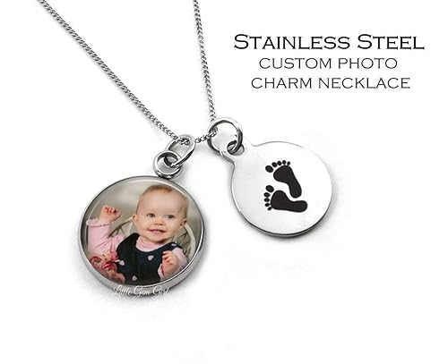 custom baby footprint charm