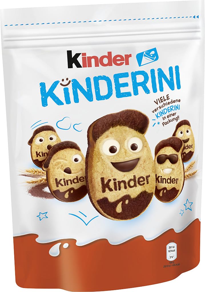 kinder kinderini 250g | Milch- & Kakao-Mürbekekse mit Gesichtern 2