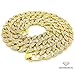 Shiny Jewelers USA Mens Iced Out Hip Hop Gold Tone CZ Miami Cuban Link Chain 8