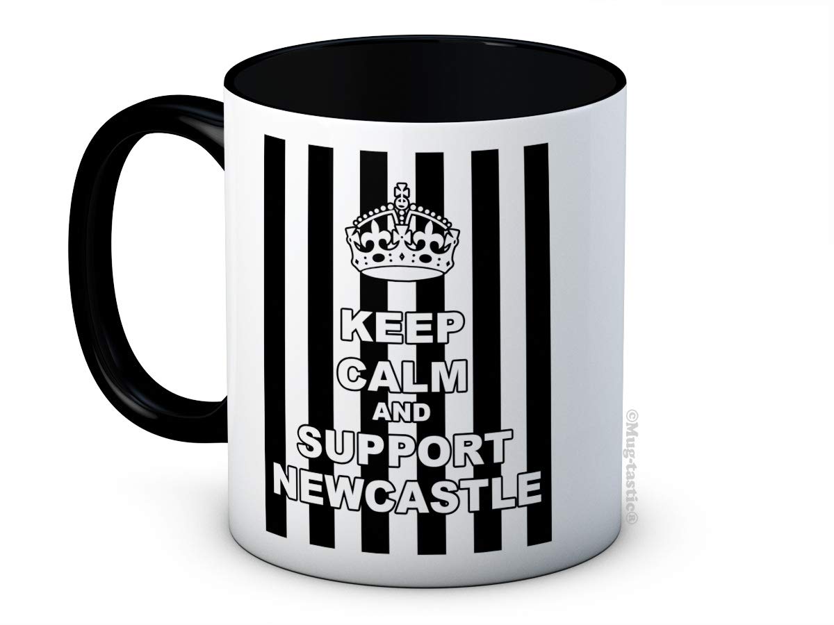 Keep Calm and Support Newcastle - Football Club - Ceramic Coffee Mug