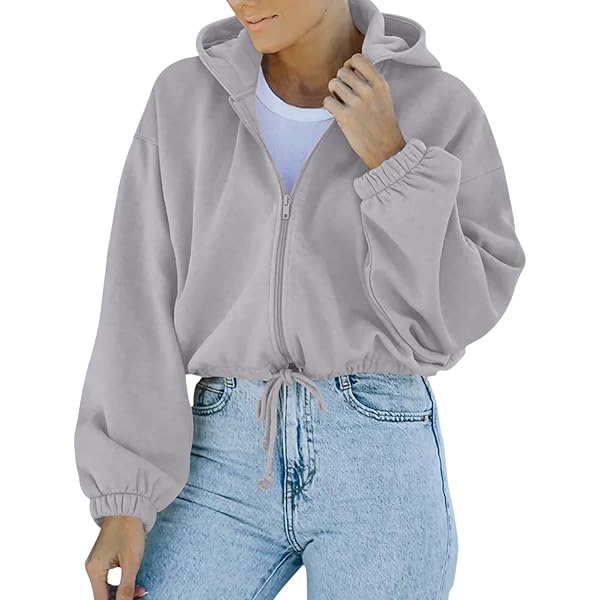 トップス Lifes Cropped Sweat Pullover Women Lightweight Cropped Sweatshirt Loose Fit Casual