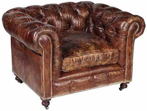 Amazon Com Kensington Leather Chair Kitchen Dining