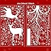 Wall Stickers,Homecube Removable Wall Art Decal Christmas Tree Elk Window Decoration Wall Decal Wallpaper Mural for Market Home Decor(White)
