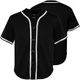 Ayoubaus Youth Blank Baseball Jersey, Shirts Kid's Short Sleeve Children's Sports Jersey