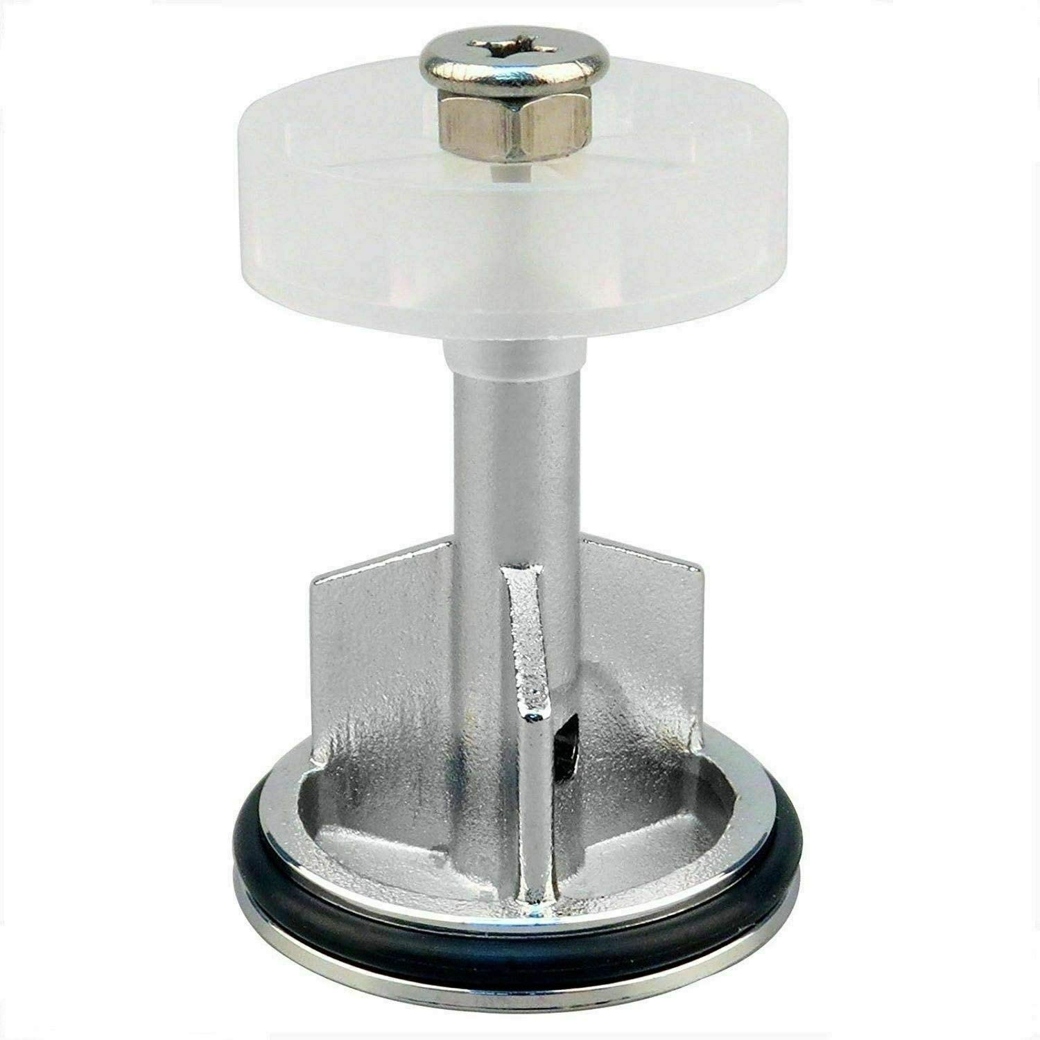 ABRUS® - Heavy Duty Chrome Plated 40mm Pop Up Basin Waste Sink Push Button Click Clack Plug Slotted Bathroom