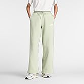 New Balance Womens Linear Heritage Fleece Wide Leg Pant