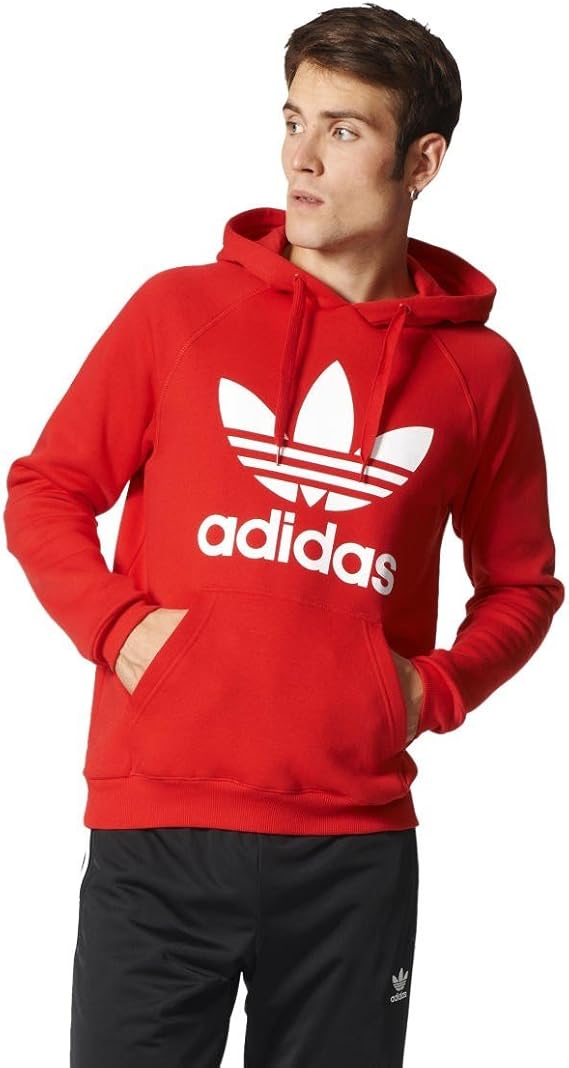 Amazon パーカー Adidas Original Trefoil 赤 白 サイズ Xs X 小 トレーナー パーカー 通販