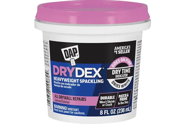 DAP 12328 DryDex Spackling Interior/Exterior, 1/2-Pint