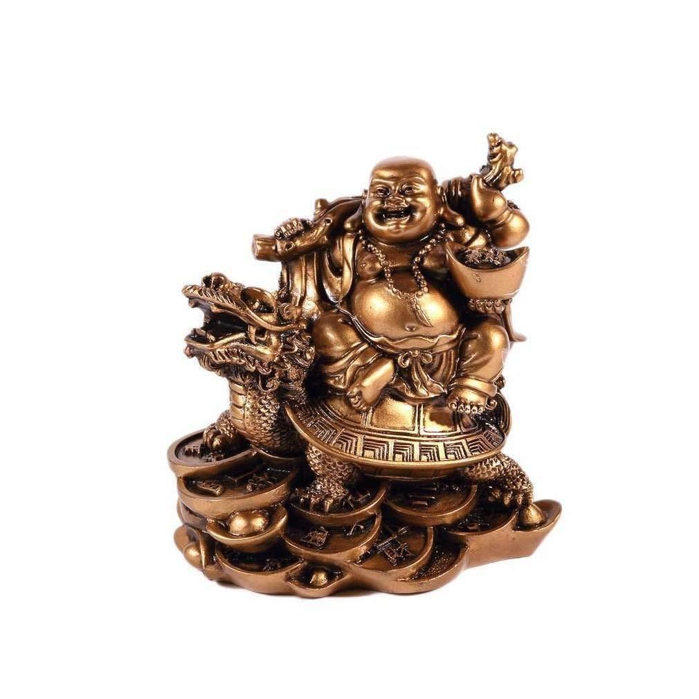 Laughing Buddha on Dragon Tortoise