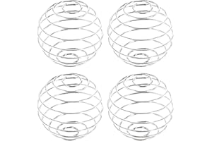 4 Pcs 2.1-Inch Large Size Shaker Balls for Protein Shakes,Milkshake and Salad Dressing,304 Stainless Steel Shaker Ball