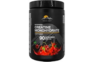 NevaSet Creatine Monohydrate, 3-Month Supply of 5000mg Cherry Flavor Neva Set Creatine Monohydrate! Creatine supplement for m