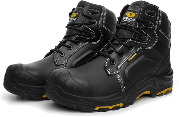 DRKA Men�s Steel Toe Work Boots Waterproof