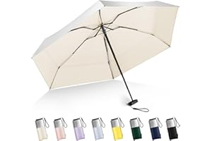 LEAGERA Mini Umbrella For Purse - UPF 50+ UV Blocker Sun Protection Umbrella, Small Micro Travel Parasol Design for Women