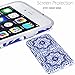iPhone 6 Case, iPhone 6s Case,VIVIBIN Cute Blue Morocco Pattern for Women Girls Clear Bumper Best Protective Soft Silicone Rubber Glossy TPU Cover Slim Fit Best Phone Case for iPhone 6/iPhone 6s