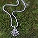 NOVICA Artisan Crafted Sterling Silver Flower Pendant Necklace | Purple Floral | Amethyst Gemstone | Lobster Claw Clasp | Foxtail Chain | Hypoallergenic Jewelry | Indonesia ' Sacred Lilac Lotus'