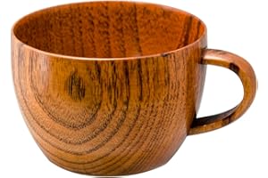 Danweix Wooden Shaving Bowl with Handle, Shaving Soap & Cream Bowl for Men Classic Style Easy to Lather Fits Wet Shaving (2#)