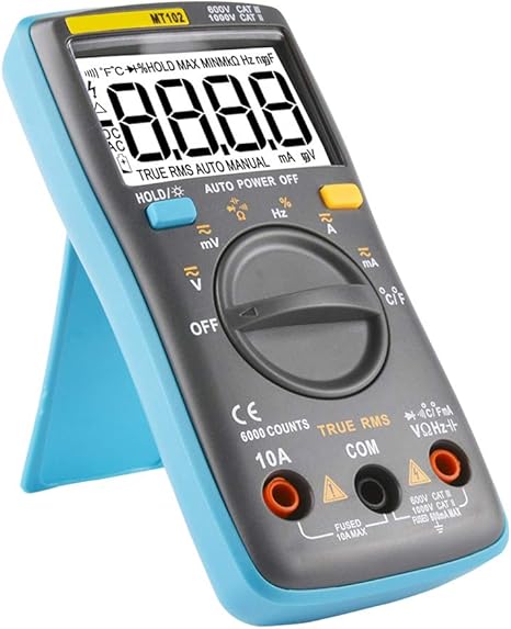 Mt102 Mini Testeur Multi True Rms Multimetre Numerique 6000