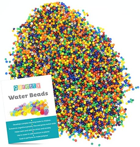 Garetty Expandable Water Beads are safe and Durable for Sensory Play or Decoration 8OZ.