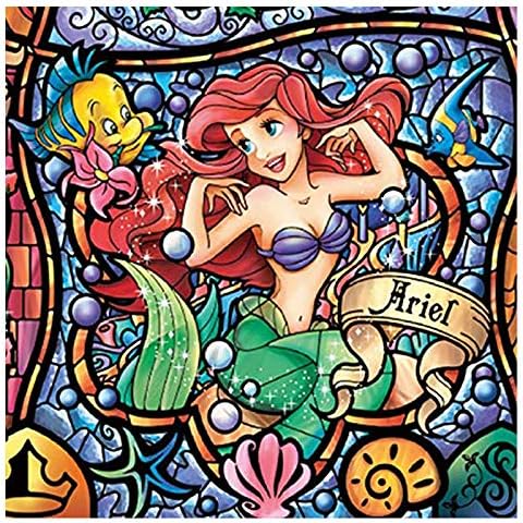 DIY 5D Diamond Painting by Numbers Kits for Adults,12"X12" Aliel Princess Cartoon Paintings Crystal Rhinestone Diamond Embroidery Full Drill Cross Stitch Kit Pictures Arts Craft,Ariel Princess