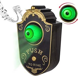 Halloween del Timbre De La Puerta Decoraciones, Animados Globo Ocular