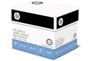 HP PAPERS HP Printer Paper | 8.5 x 11 Paper | Office 20 lb | 5 Ream - 2,500 Sheets | 92 Bright | Made in USA - FSC Certified | 172160C