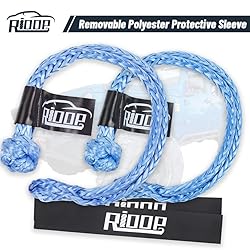 RIOOP 2 Pcs Soft Shackle 7/16 Inch X 22 Inch