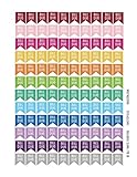Monthly Planner Stickers Bill Due Flag Stickers Planner Labels Compatible with Erin Condren Vertical Life Planner