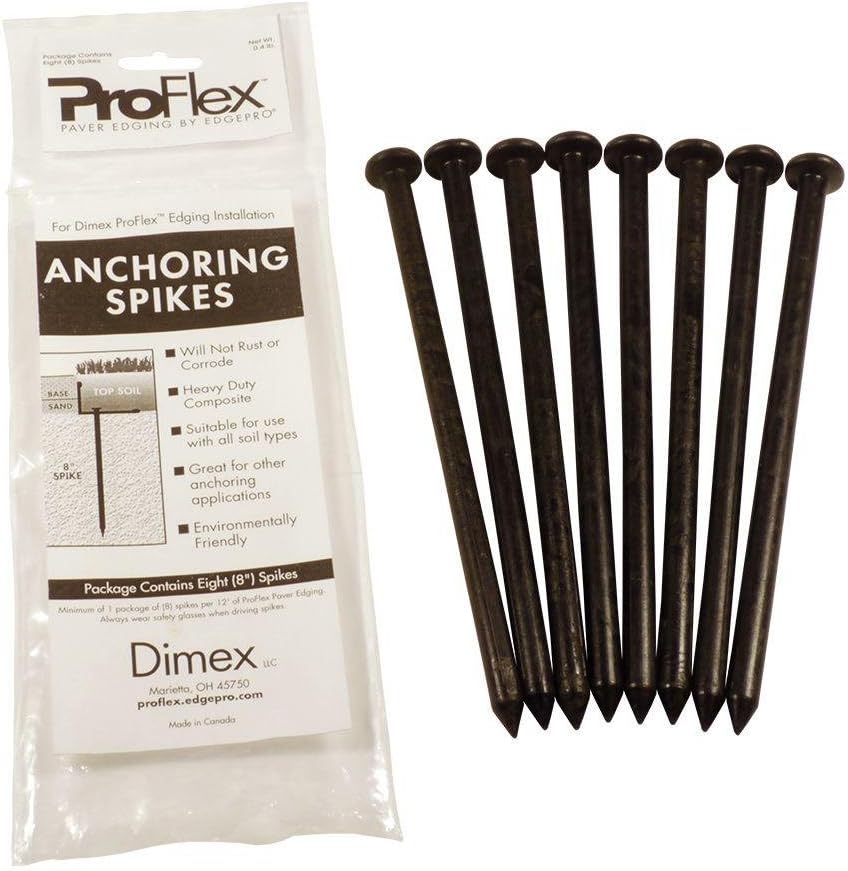 Dimex proflex16-piece pavimentadora borde anclaje 8 en. Spike Pack ...