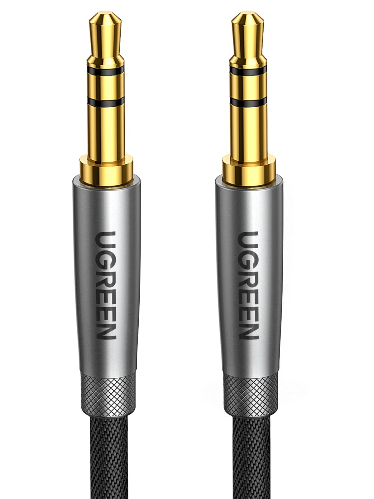 UGREEN オーディオケーブル 3.5mm オスオス aux ケーブル ステレオミニプラグ 3極/TRS オーディオケーブル 高耐久性 24K金金メッキプラグ ヘッドホン/スピーカー/車/PC/MP3/スマホなどに対応 の商品画像