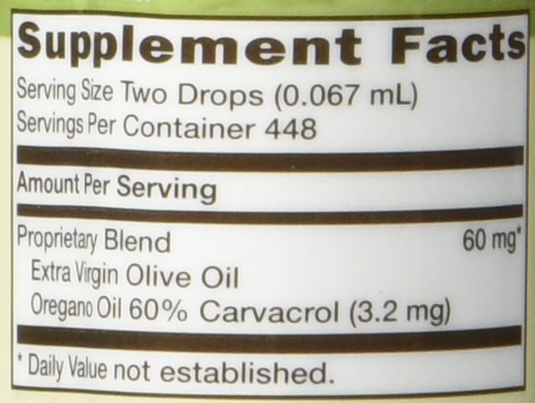 GNC Herbal Plus Oil of Oregano, 1 fl. oz.: Health & Personal Care