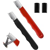 2PCS Portable Knife Sharpener, Mini Scissor Carbide Garden Tool Sharpener | Pocket‑Size Quick Edge Tungsten Blade Polished Sharpener for Knife,Pruners, Loppers, Garden Shears, Knives, Scissors