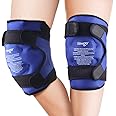 NEWGO Ice Pack for Knee Replacement Surgery, Reusable Gel Cold Pack Wrap Around Entire Knee Ice Pack Wrap for Injuries, Pain Relief, Meniscus Tear, ACL, Swelling - 2 Pack
