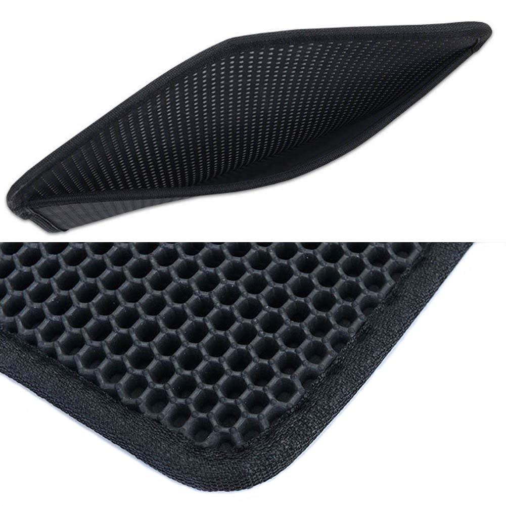 SPOMR Cat Litter Mat Litter XL Double Layer Honeycomb Cat and Dog Litter Trapper with Waterproof Base Layer/Large Litter Mat/EVA Foam Rubber - Cats Litter Mat for Litter Box（26x25 in）