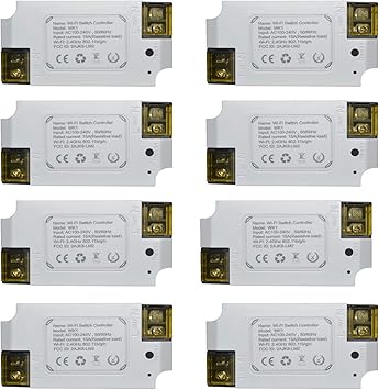 Wifi Switch Smart Switch With Remote Control Wireless 15a Electrical Switch For Household Appliances Compatible With Alexa Google Assistant Ifttt No Hub Required 8 Packs Amazon Com