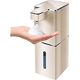JEMISUN Automatic Soap Dispenser Touchless Foaming Soap Dispenser 300ml/12.8oz Rechargeable, Wall Mounted 4 Levels Adjustable Foam Soap Pump for Bathroom Kitchen Dish Soap