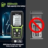 Huepar Laser Distance Measurer 120m with Angle Sensor IP54 Backlit LCD view 2