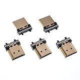 Oiyagai 5pcs HDMI Male Gold Plated 19 Pin Repair
