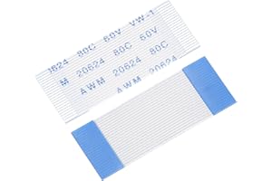 MECCANIXITY FFC FPC Flat Flexible Cable, 22 Pin 0.5mm Pitch 30mm Long (A Type) for LCD 3D Printer Camera DVD TV Laptop Audio Pack of 10