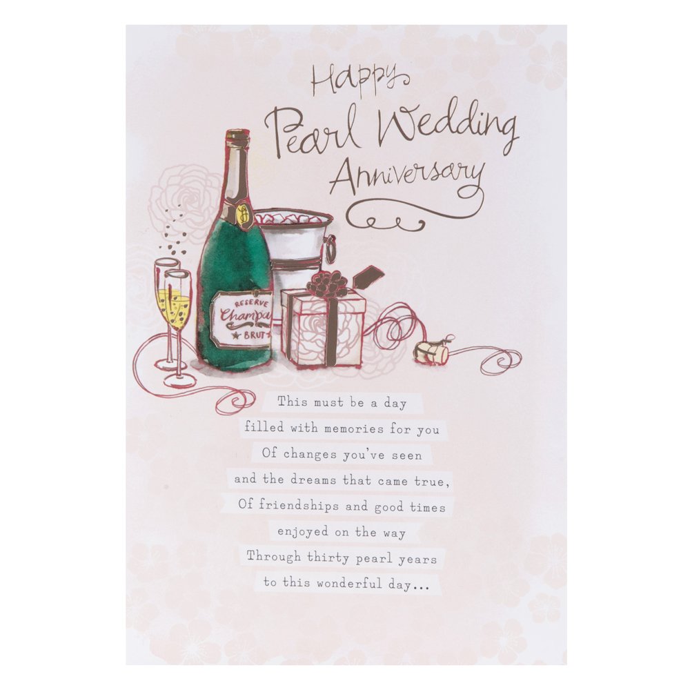 Hallmark Anniversary Card 'Here's To You Both' - Medium