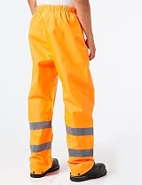 Blackrock Hi Viz Orange Waterproof Overtrousers EN20471 Rail Safety Large view 2