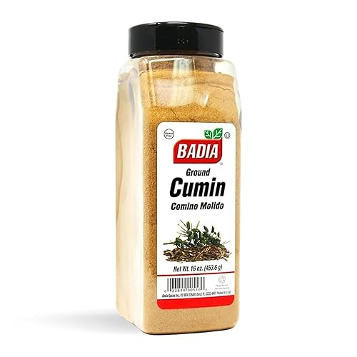 Badia Ground Cumin, 16 oz – Comino Powder for Authentic Aromatic Flavor in Cooking, Baking, & Seasoning