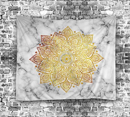 Large Tapestry Indian Mandala Wall Art, Hippie Wall Hanging, Bohemian Bedspread multi purpose tapestries 80x60 Inches,Exclusively By Popular Handicrafts