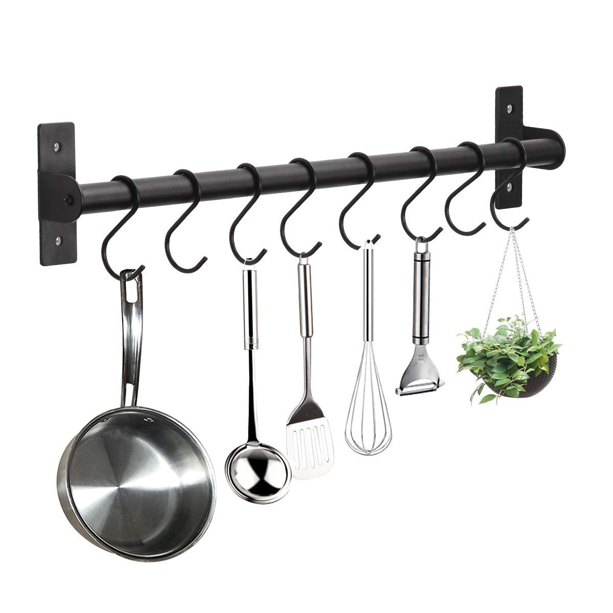 Best Single Bar Wall Mounted Pot Rack