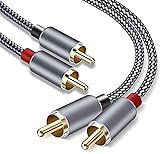 Goalfish RCA Cable, 15FT RCA Male to Male Audio